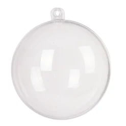 Boule de noël transparente à remplir