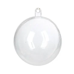 Boule de Noël transparente à garnir x8