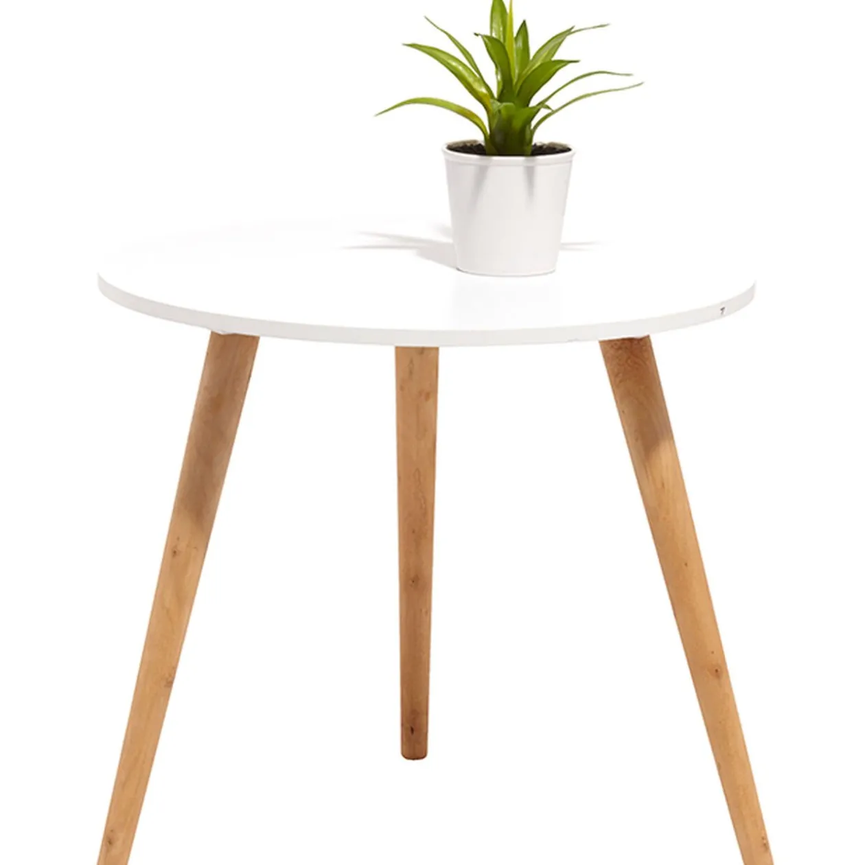 Bout de canapé blanc Charlotte