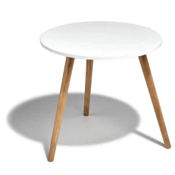 Bout de canapé blanc Charlotte