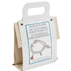 Bracelet à confectionner rose blanc