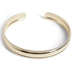 Bracelet manchette métal doré