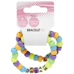 Bracelet multicolore x2