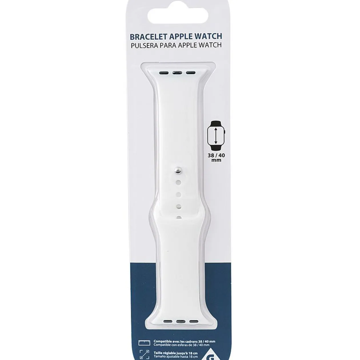 Bracelet pour Apple Watch en silicone 38/40 mm