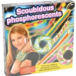 Bracelets scoubidous phosphorescents