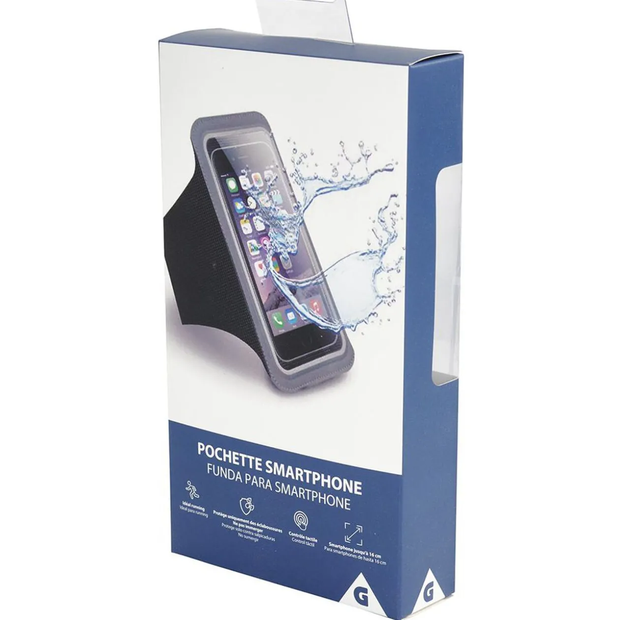 Brassard avec pochette smartphone