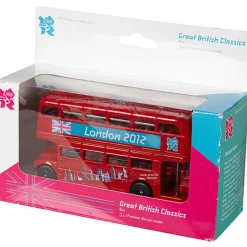 Bus rouge anglais métal