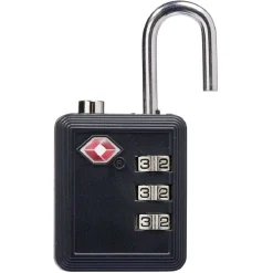 Cadenas de voyage avec code de sécurité noir