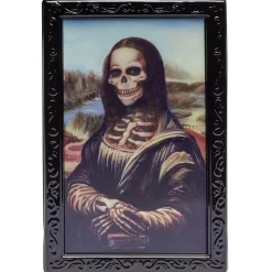 Cadre holographique La Joconde Halloween