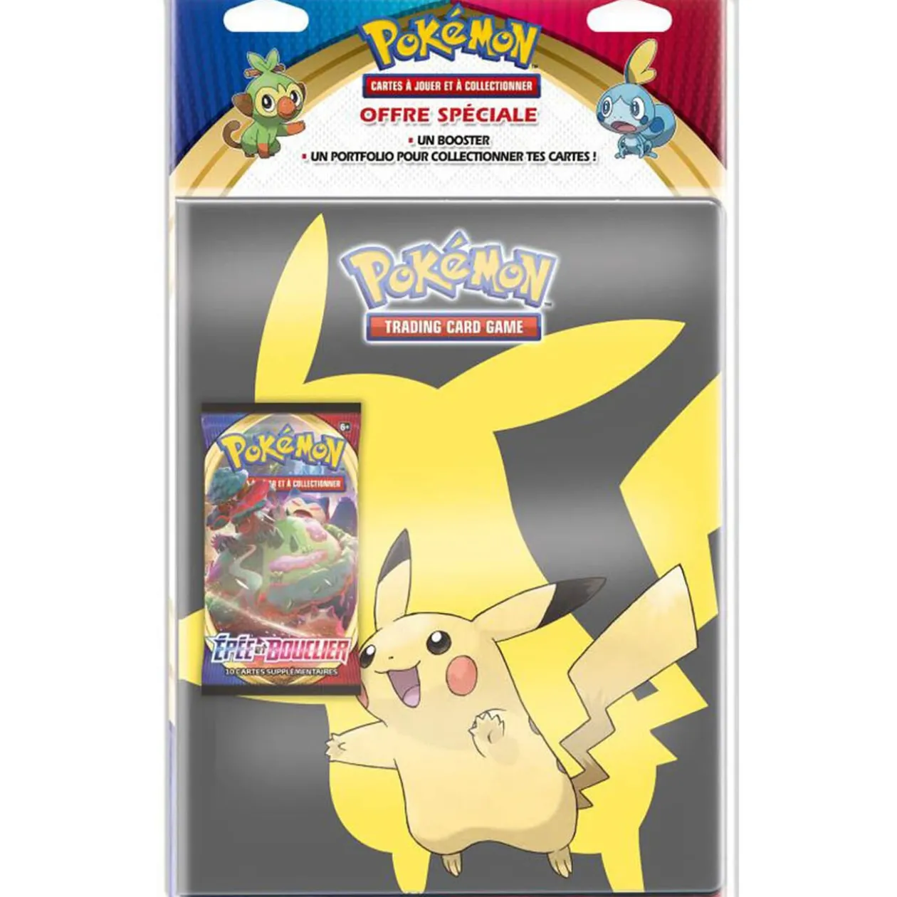 Cahier range carte x180 avec booster 10 cartes