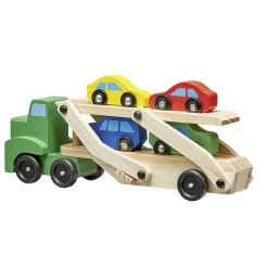 Camion transporteur 4 voitures en bois