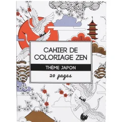 Carnet à colorier zen 20p en papier