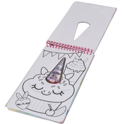 Carnet à dessins design licorne rose Lansay