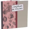 Carnet de recettes design confiture de fraises