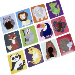 Carte animaux à toucher x12