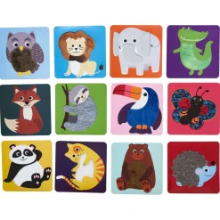 Carte animaux à toucher x12