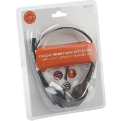 Casque gaming avec micro flexible réglable noir