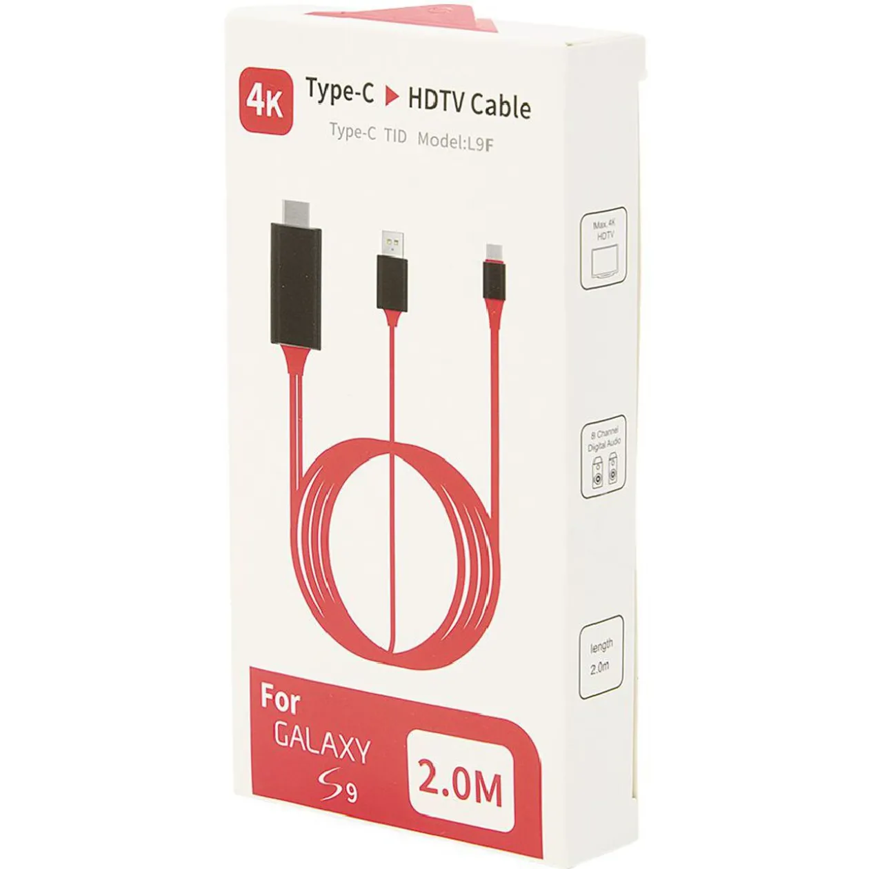 Câble de connexion 3en1 microUSB HDMI et USB 2m