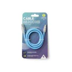 Câble lightning 1m en silicone