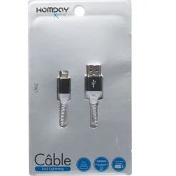 Câble lumineux compatible Apple Iphone 5 et suivants