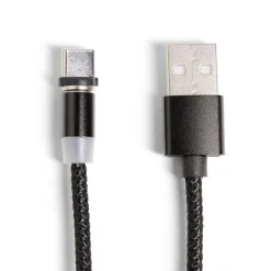 Câble USB magnétique 3en1 USB-C microUSB lightning 1m