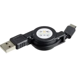 Câble USB rétractable embout micro-usb