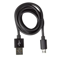Câble USB vers micro USB plastique PP Noir charge rapide