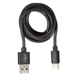Câble USB vers USB C plastique PP Noir charge rapide
