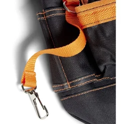 Ceinture porte-outils 7 poches polyester noir et orange