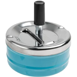 Cendrier poussoir rotatif