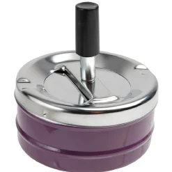 Cendrier poussoir rotatif