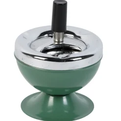Cendrier poussoir vert