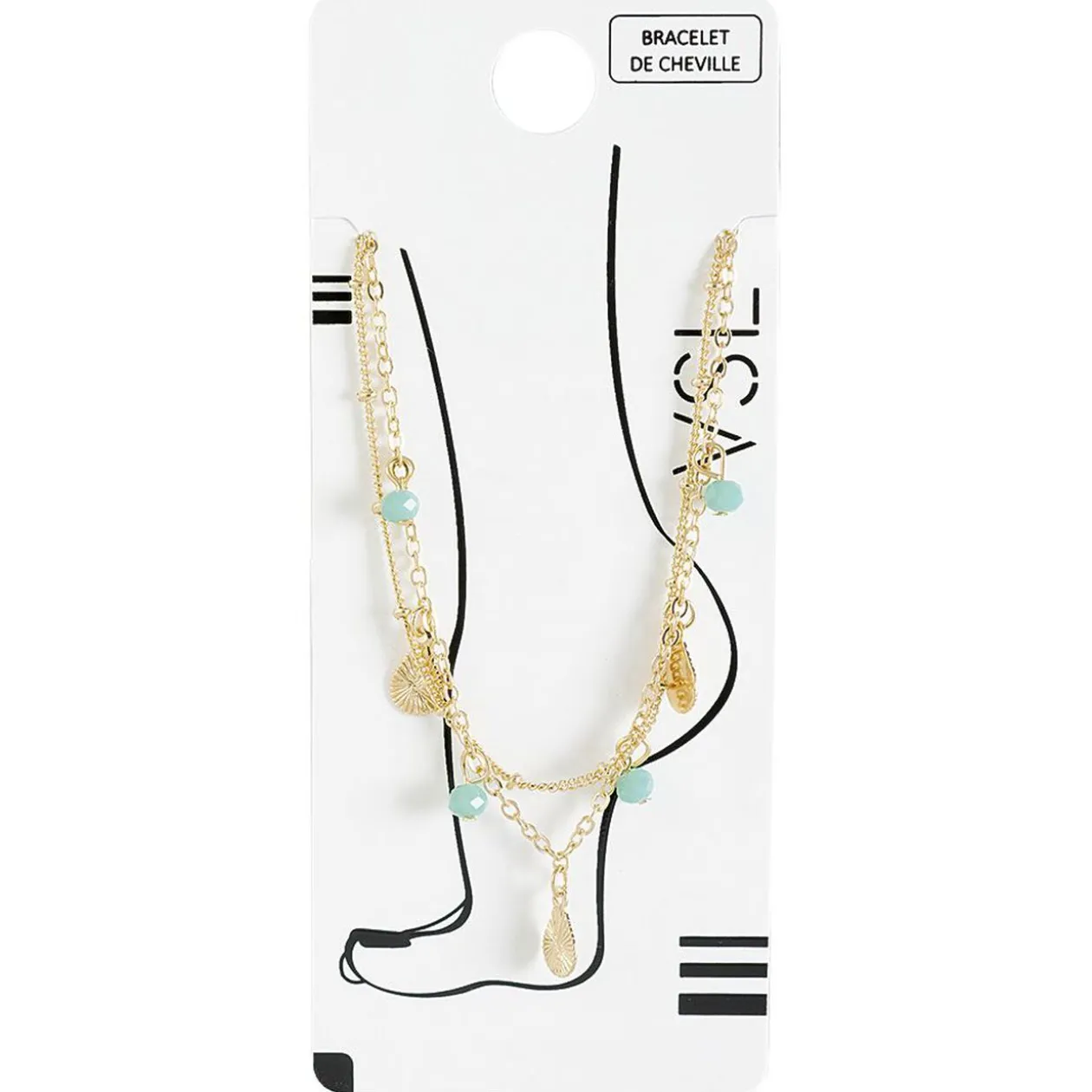 Chaîne de cheville 2 rangs