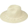 Chapeau été beige avec ruban homme et femme