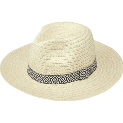 Chapeau été beige avec ruban homme et femme