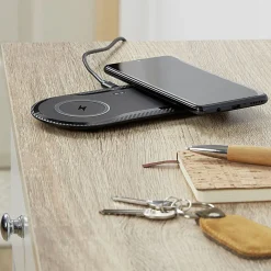 Chargeur sans fil double noir