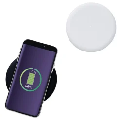 Chargeur sans fil noir charge rapide 10W x2