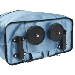 Chariot de course cabas 2-en-1 bleu