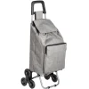 Chariot de course isotherme à roulette gris