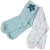 Chaussettes fantaisie enfant étoile bleu blanc x2