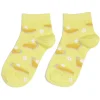 Chaussettes originales basses motif tarte au citron jaune - T36/40