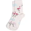 Chaussettes originales basses motif flamant rose - T36/40