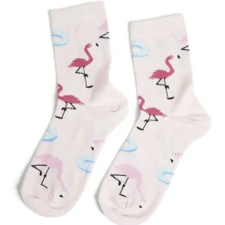 Chaussettes originales basses motif flamant rose - T36/40