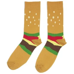 Chaussettes originales motif pois jaune/multicolore - T41/45