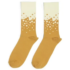 Chaussettes originales motif pois jaune/beige - T41/45
