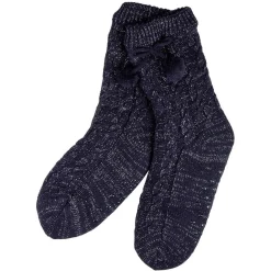Chaussettes pompons noirs