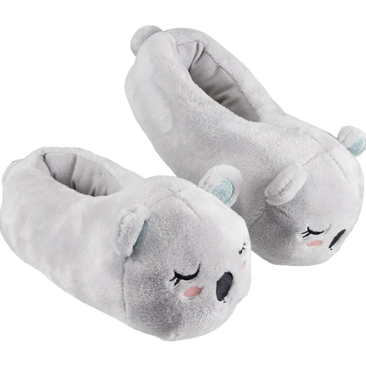 Chaussons adulte design panda gris
