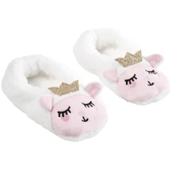 Chaussons ballerines Enfant design tête de princesse - T27 à 35