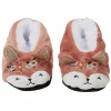Chaussons ballerines enfant renard marron