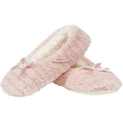 Chaussons ballerines femme rose T36-41